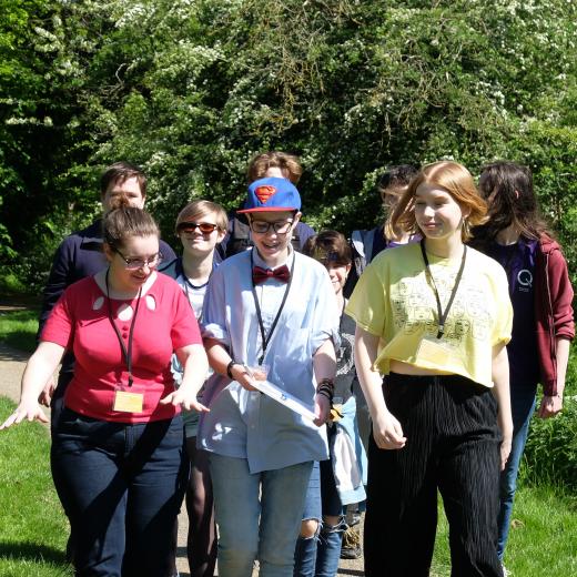 Junior Yearly Meeting 2018 Group of young people walking