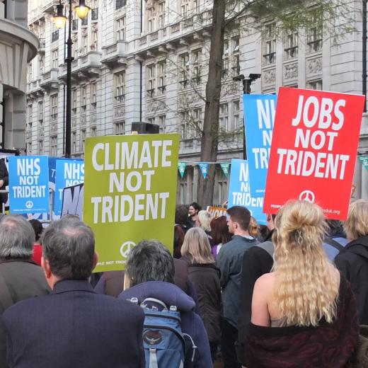 Demonstrate Placards at a demonstration