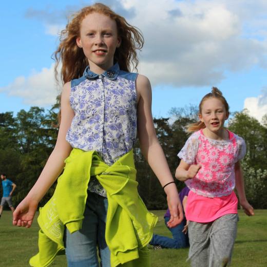 Young People's Programme: 2015 Two girls running