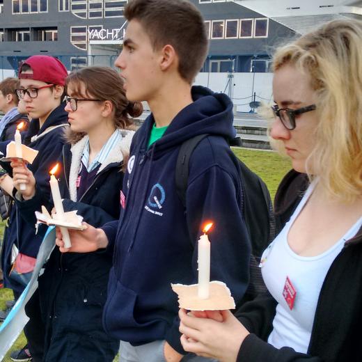 Witness for peace Young people witnessing for peace